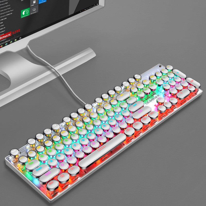 Luminous Punk Keyboard USB Wired Computer Gaming Keyboard - Nioor