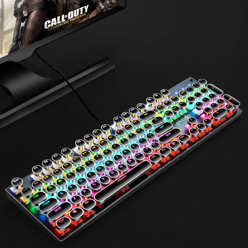 Luminous Punk Keyboard USB Wired Computer Gaming Keyboard - Nioor