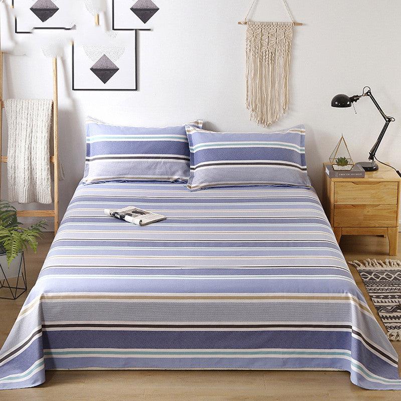 Double 1.5m Cotton Single Bed Sheet Pillowcase - Nioor