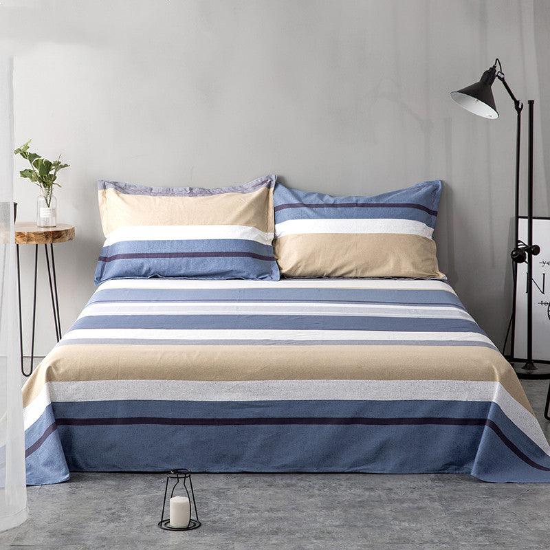 Double 1.5m Cotton Single Bed Sheet Pillowcase - Nioor