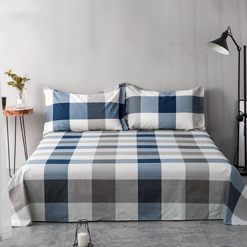 Double 1.5m Cotton Single Bed Sheet Pillowcase - Nioor