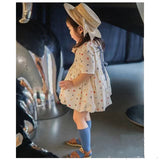 Children's Color Polka Dot Top And Shorts Suit