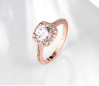 Rose Gold Ring Women European And American Fashion Zircon And Diamond Jewelry - Nioor