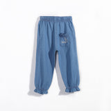 Girls' Denim Anti-mosquito Trousers With Feet