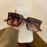 Personality Siamese Black  Sunglasses Women Street UV Anti-UV Sunglasses