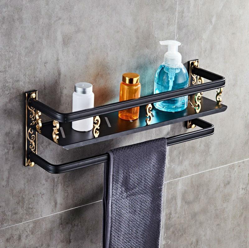 European style bathroom shelf double bathroom - Nioor