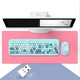 Girl Heart Wireless Keyboard And Mouse Set Mini Keyboard - Nioor