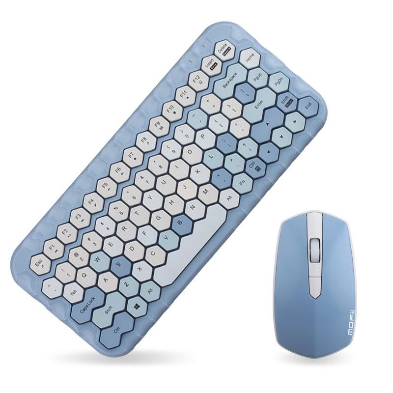 Girl Heart Wireless Keyboard And Mouse Set Mini Keyboard - Nioor