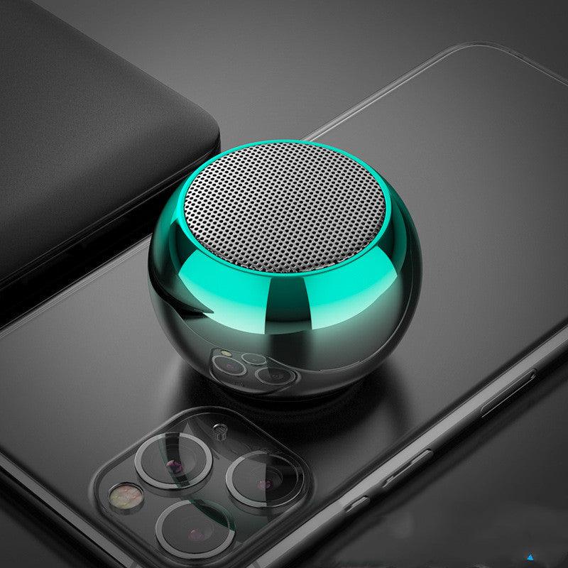 M3 Colorful Wireless Speakers 3D Mini Electroplating Round Steel Cannon Blue tooth Speaker Radio Support U Disk Subwoofer - Nioor