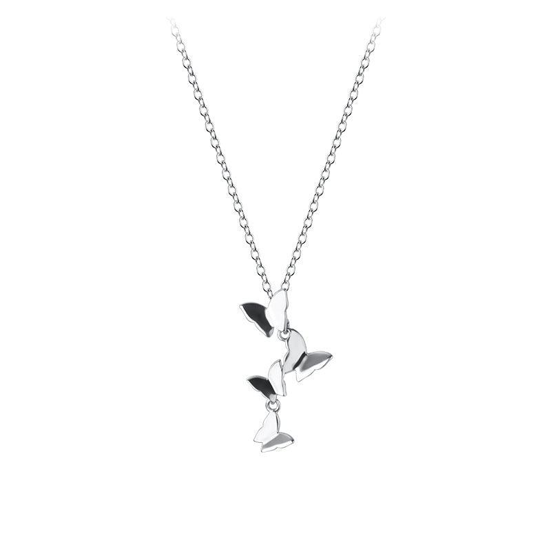 S925 Silver Forest Sweet Butterfly Element Necklace - Nioor