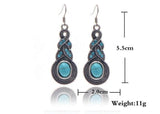 Turquoise necklace earrings - Nioor