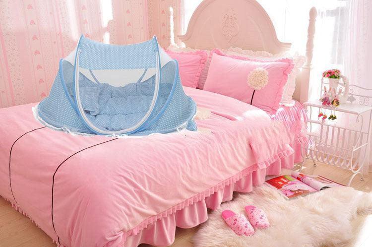 Foldable Baby Bed Net With Pillow Net 2pieces Set - Nioor