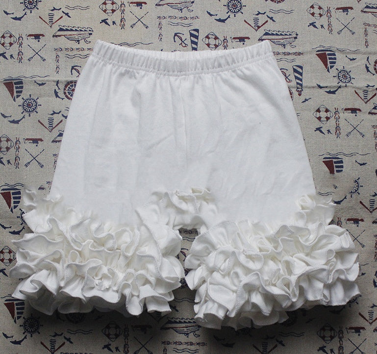 Girls' ruffled shorts