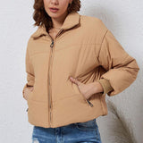 Casual Short Coat All-matching Solid Warm Coat For Women - Nioor