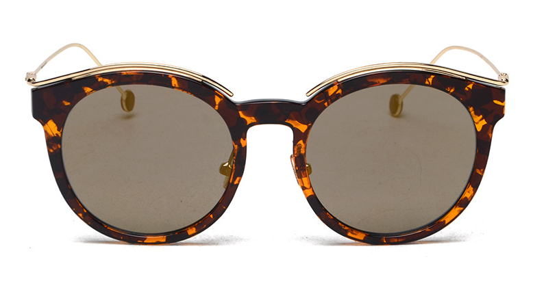 Women Luxury Brand Sunglasses Cat Eye Ladies Rose Gold Sunglasses Women UV400 Mirror Sun Glasses Lunette Femme 741M