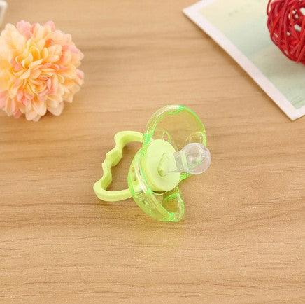 Love baby baby baby new baby pacifier anti automatically closed round head flat hair randomly issued - Nioor