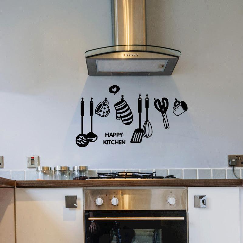 Kitchen Utensils Wall Stickers Bedroom Decorative Stickers - Nioor