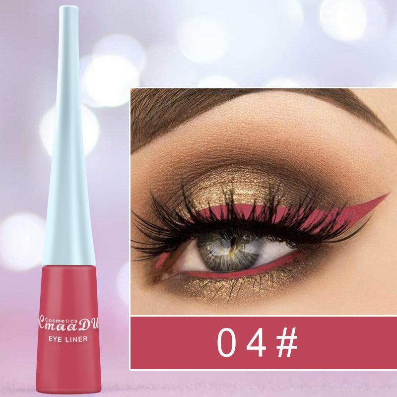 17 Color Liquid Eyeliner Matte Quick-Drying Color Eyeliner Lasting Non-Blooming Matte Glitter Eyeliner - Nioor