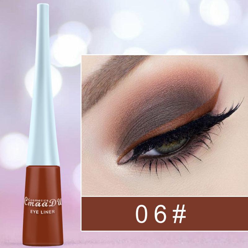 17 Color Liquid Eyeliner Matte Quick-Drying Color Eyeliner Lasting Non-Blooming Matte Glitter Eyeliner - Nioor