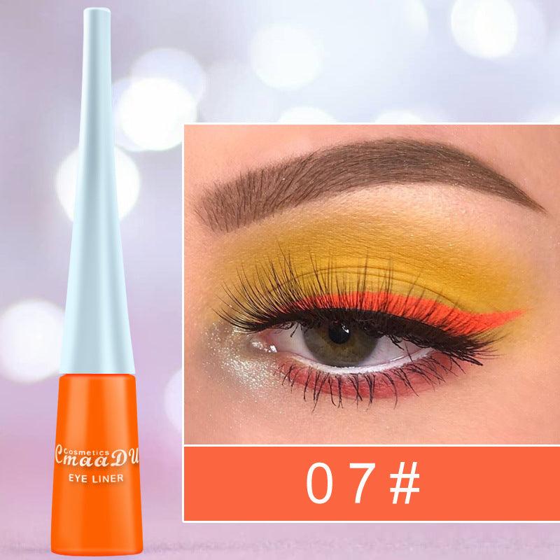 17 Color Liquid Eyeliner Matte Quick-Drying Color Eyeliner Lasting Non-Blooming Matte Glitter Eyeliner - Nioor