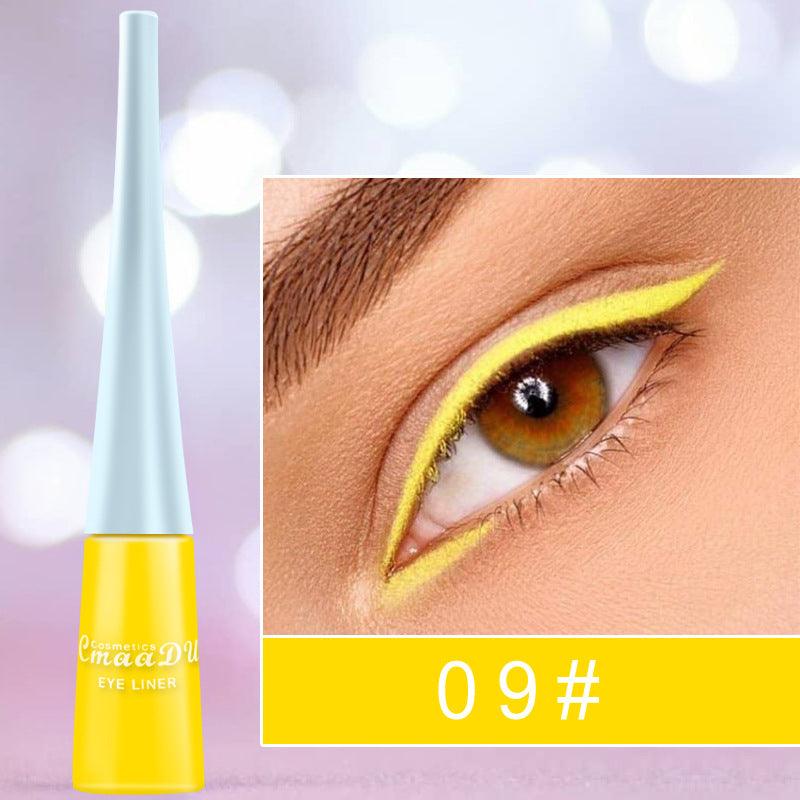 17 Color Liquid Eyeliner Matte Quick-Drying Color Eyeliner Lasting Non-Blooming Matte Glitter Eyeliner - Nioor