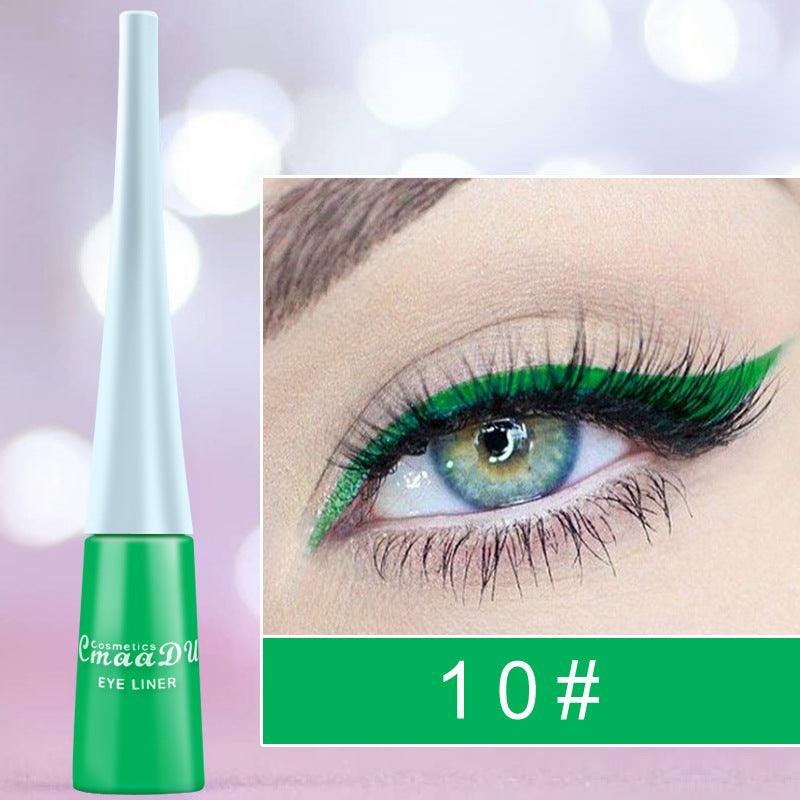 17 Color Liquid Eyeliner Matte Quick-Drying Color Eyeliner Lasting Non-Blooming Matte Glitter Eyeliner - Nioor