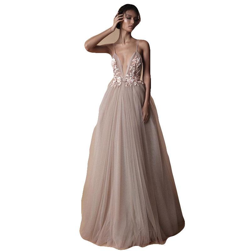 Bride Wedding Dress Women New Style Sling Bridesmaid Dress - Nioor