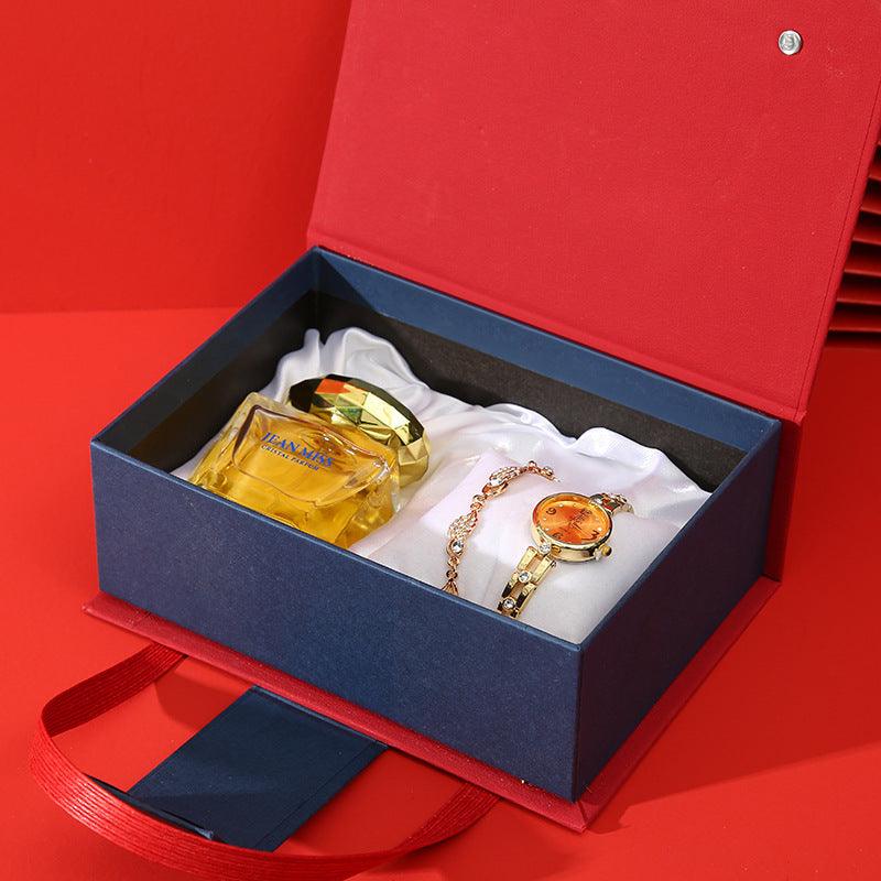 Hand Gift Set Watch Lipstick Perfume Gift Box - Nioor