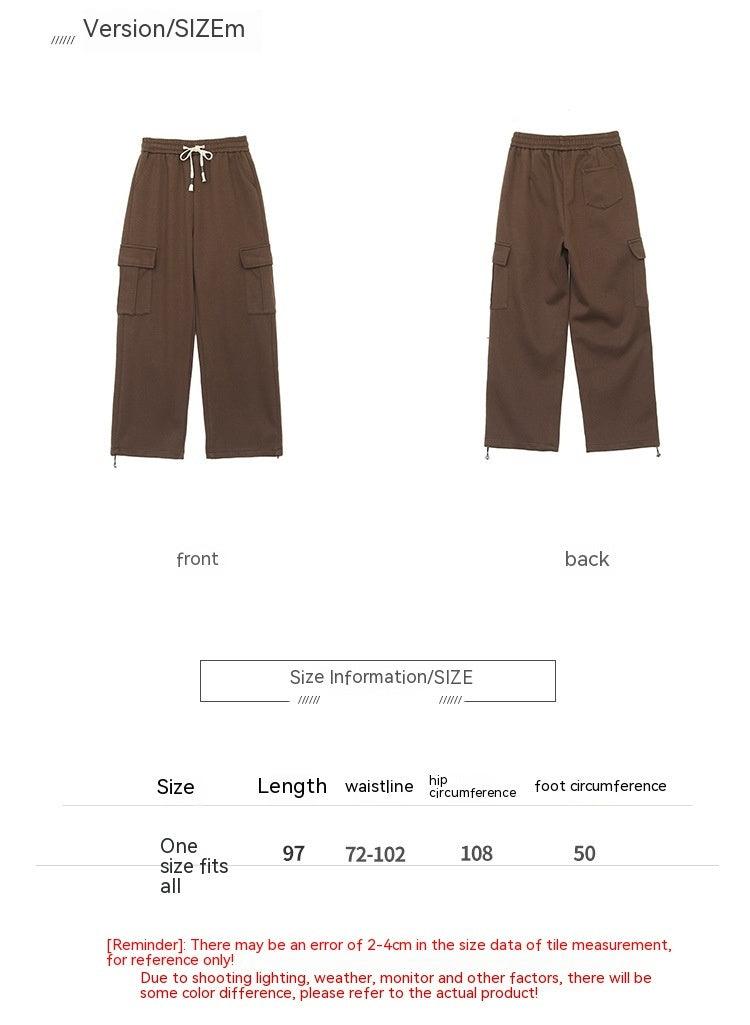 Simple All-match Solid Color Loose Casual Working Pants - Nioor