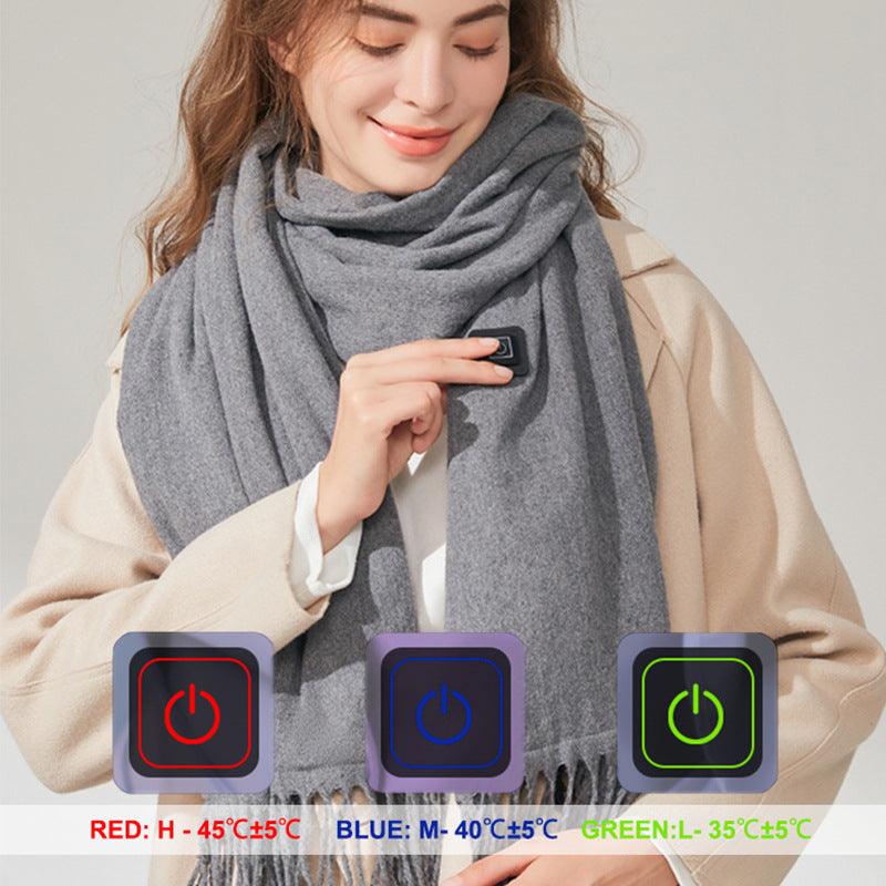 Heating Fast Heating Scarf Portable Outdoor Cold-proof Warm Neck Shoulder Protection Retro - Nioor