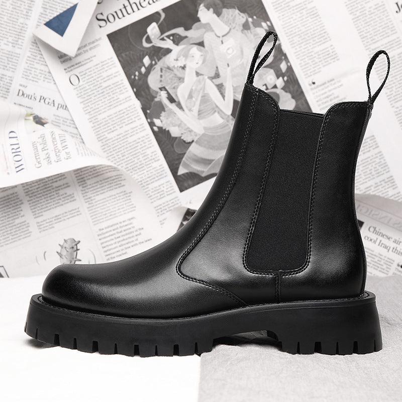 Winter Fleece-lined Dr Martens Boots Men's Korean Style - Nioor