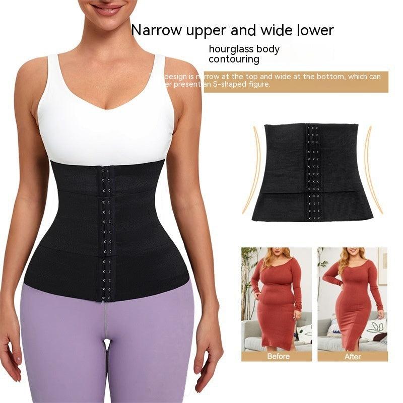 Body Sculpting Strap Breasted Belly Contracting Yoga Waistband - Nioor