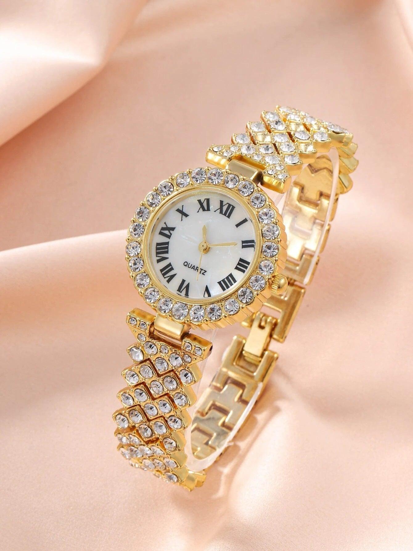 Women's Fashion Watch Gift Full Diamond Versatile High-grade Quartz Watch - Nioor