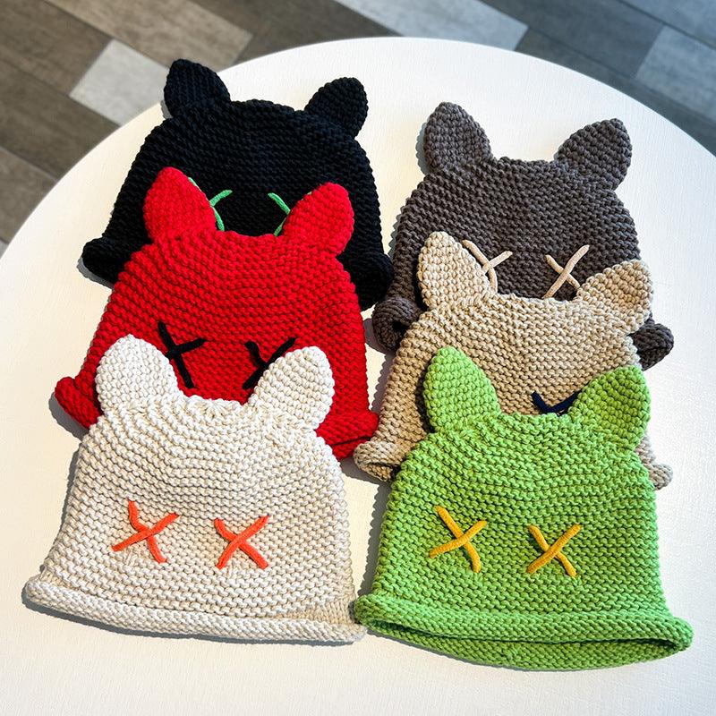 Cute Cat Ears Woolen Cap Children - Nioor