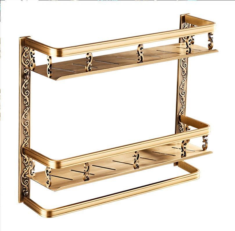 European style bathroom shelf double bathroom - Nioor