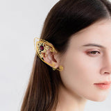 Vintage Earrings Non-pierced Petal Ear Clip - Nioor