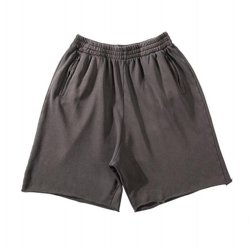 Pure Cotton Sports Gray Shorts Men's High Street - Nioor