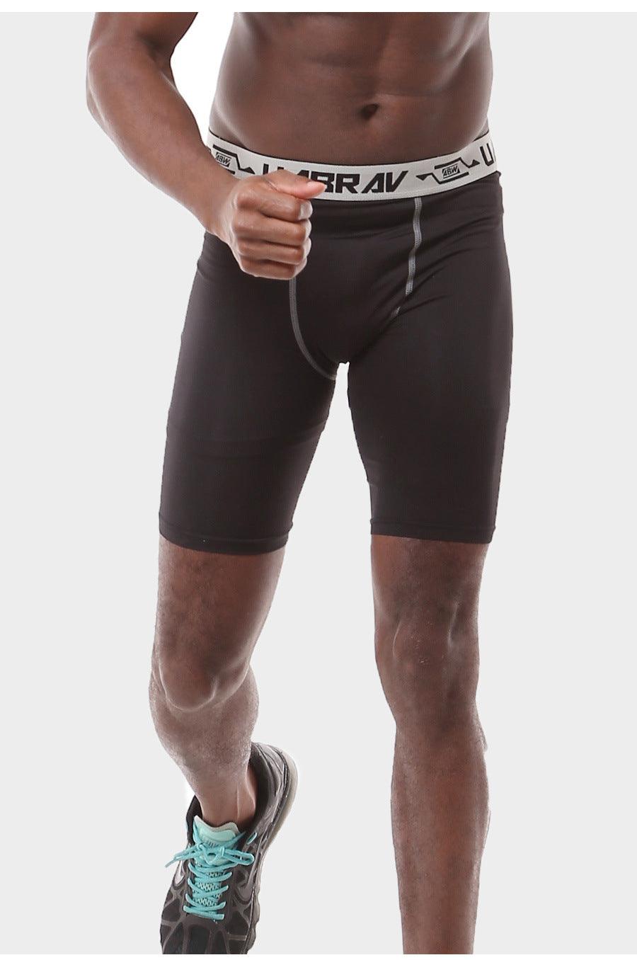 Sports Tight Shorts High Elastic Pro Running Stretch Workout Pants - Nioor