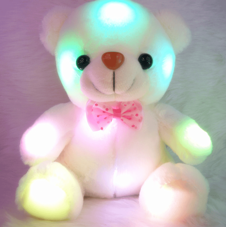 Plush Toy Bear Colorful Glowing Teddy Bear - Nioor