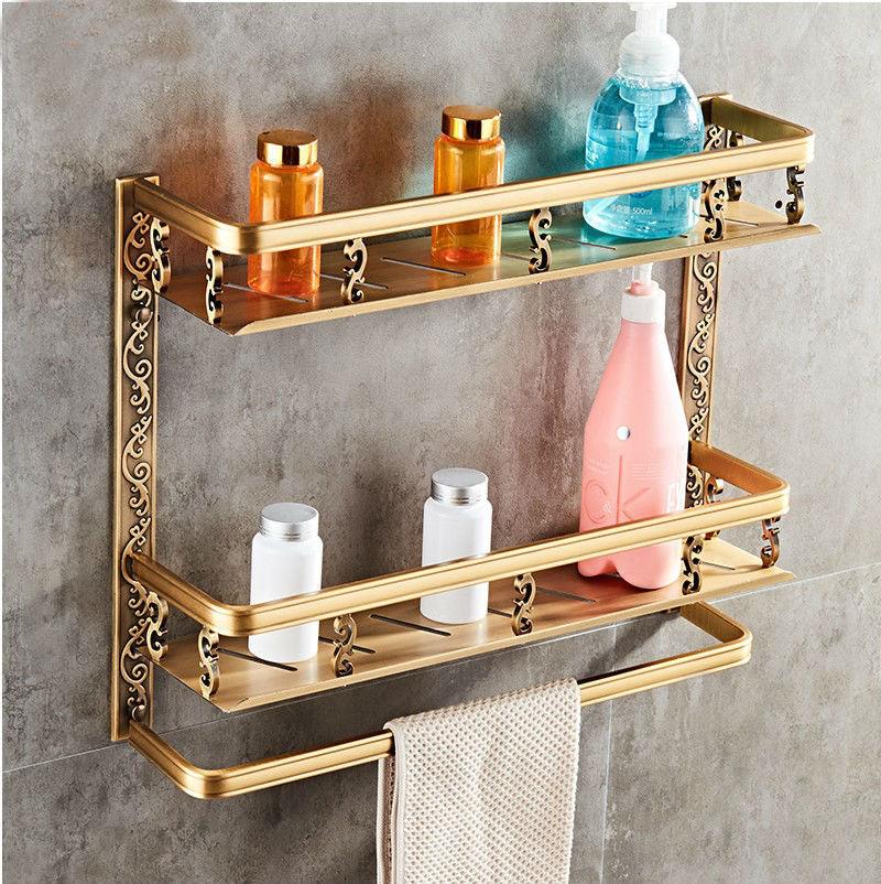 European style bathroom shelf double bathroom - Nioor