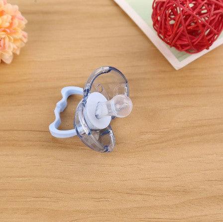 Love baby baby baby new baby pacifier anti automatically closed round head flat hair randomly issued - Nioor