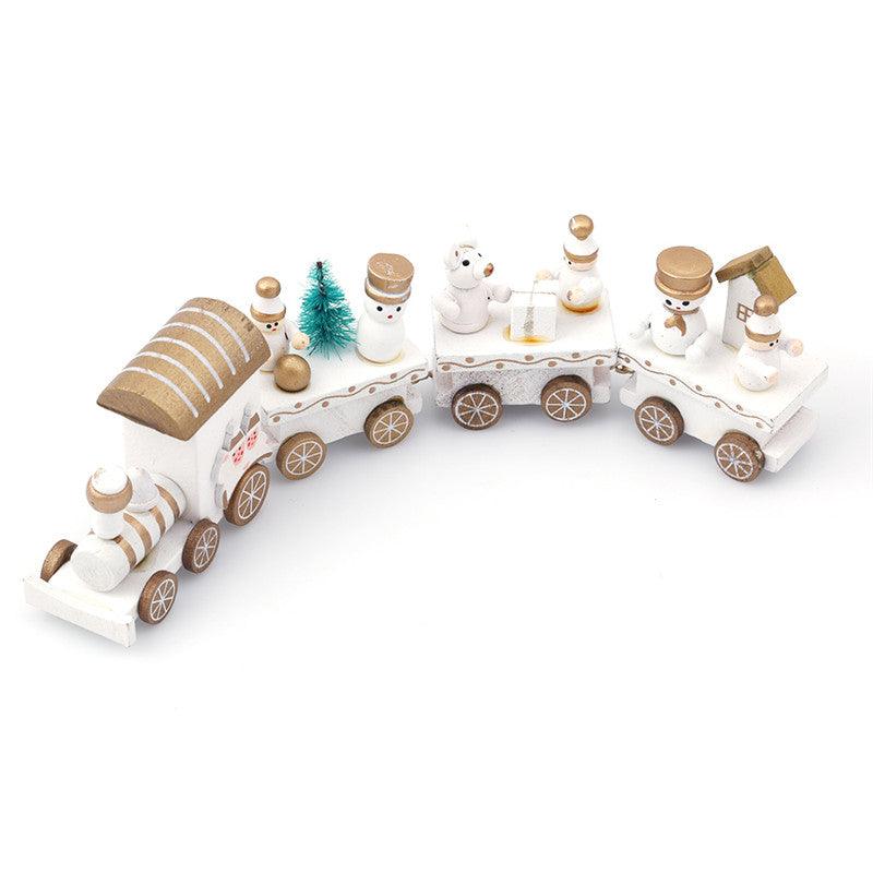 4pcs Mini Wood Train Toys - Nioor