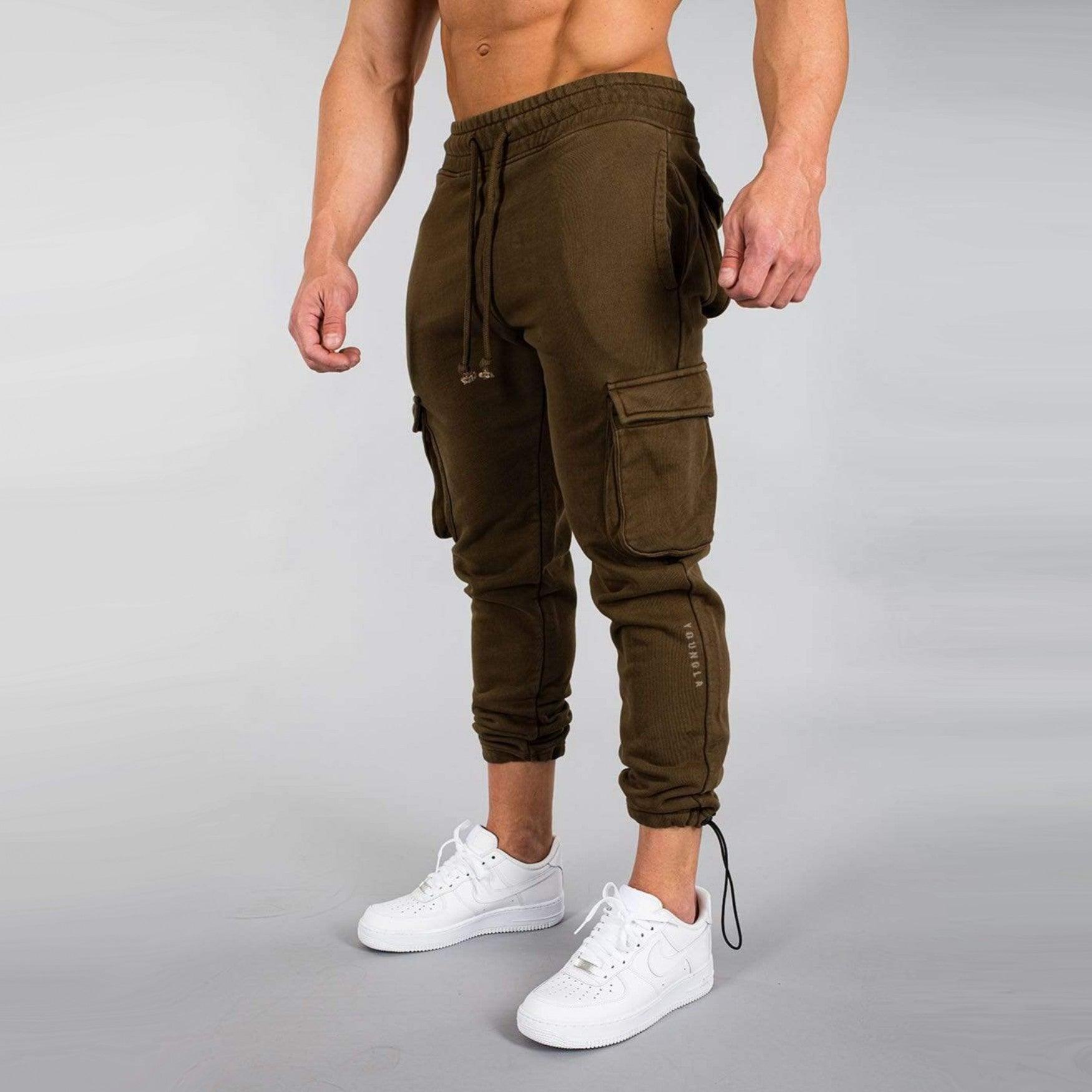 Muscle Stretch Slim Skinny Track Pants - Nioor