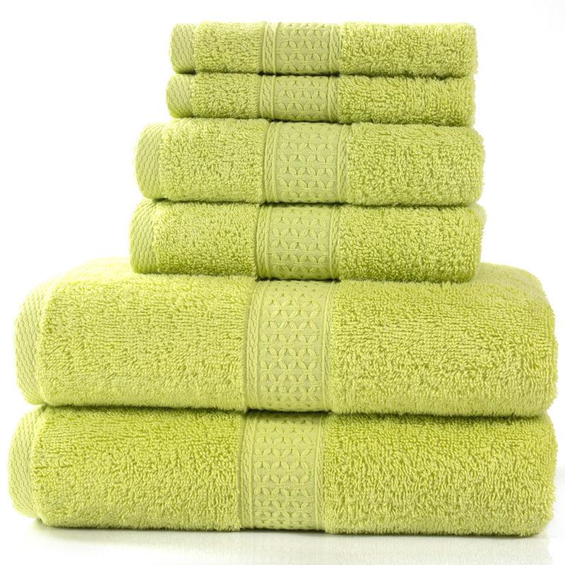 Cotton absorbent towel set of 3 pieces and 6 pieces - Nioor