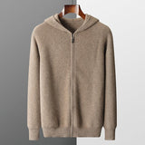 Wool Hooded Age-reducing Cashmere Loose Casual Sweater - Nioor