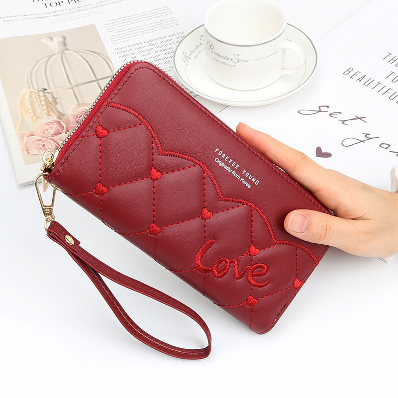 Women's Fashion New Long Money Zipper Wallet