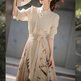 Tencel New Chinese Style Heritage Classic Horse-face Skirt Women's Clothing - Nioor