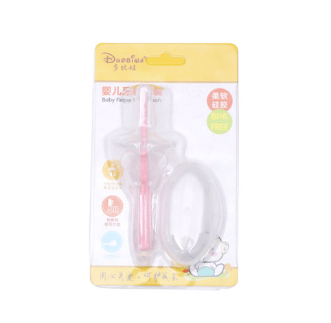 Silicone Baby Toothbrush Kids Teether Training Tool Clear Massager - Nioor