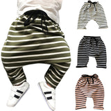 Striped harem pants