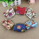 Korean lovely small zero purse lady canvas owl cartoon children coin bag Yiwu small purse wholesale - Nioor